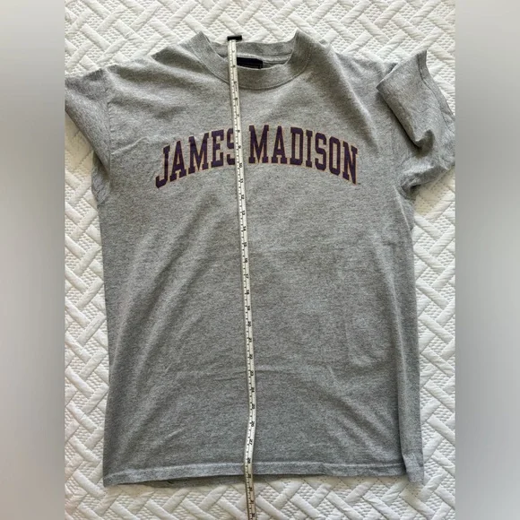 Vintage 90s James Madison University JMU T-Shirt JanSport Gray Purple Medium M - Picture 8 of 8